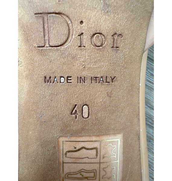 Шлепанцы • Christian Dior • Бежевый