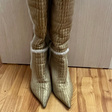 Сапоги • Casadei • Золотой