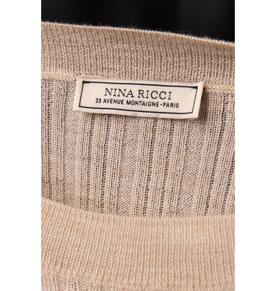 Пуловер • Nina Ricci • Песочный