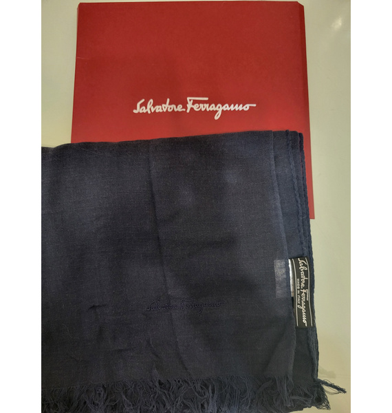 Шарф • Salvatore Ferragamo • Синий