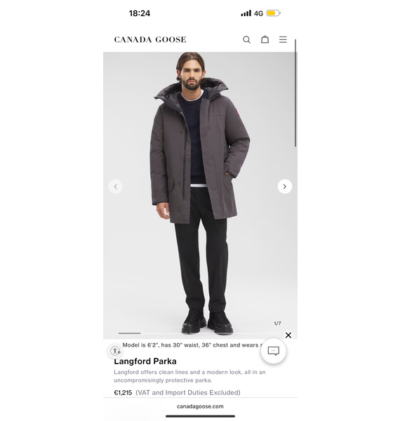 Парка • Canada Goose • Серый