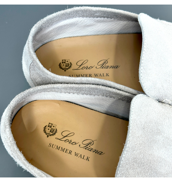 Лоферы • Loro Piana • Серый