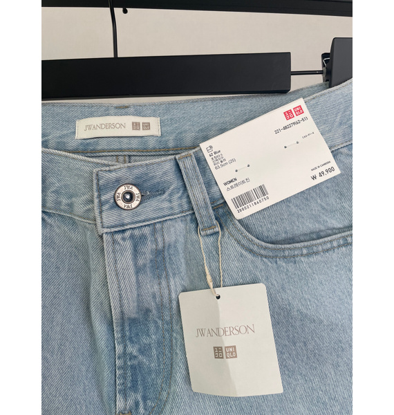 Джинсы • UNIQLO x JW Anderson • Голубой
