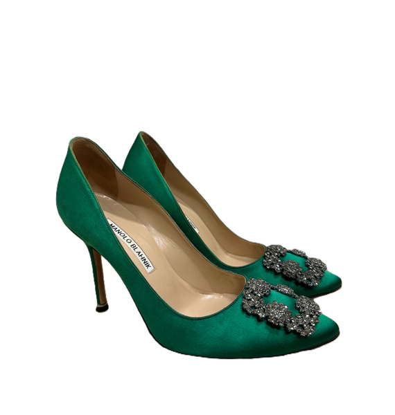 Туфли • Manolo Blahnik • Зеленый