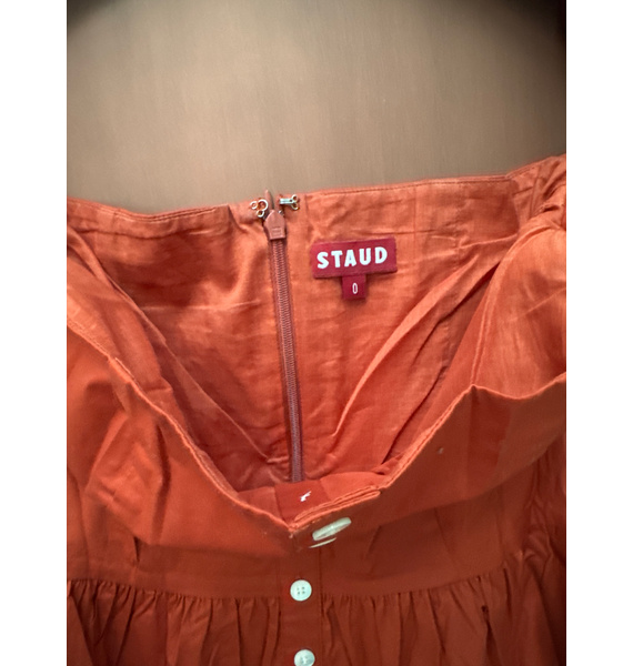 Платье • STAUD • Коралловый