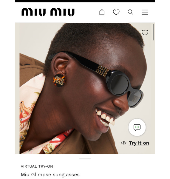 Очки • Miu Miu Eyewear • Черный