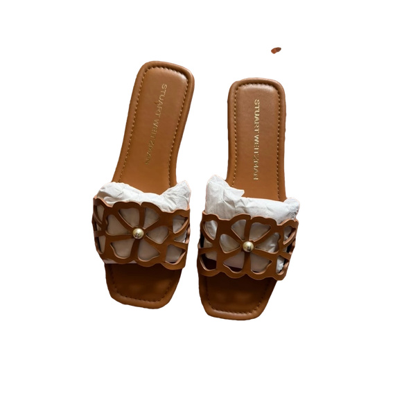 Шлепанцы • Stuart Weitzman • Коричневый