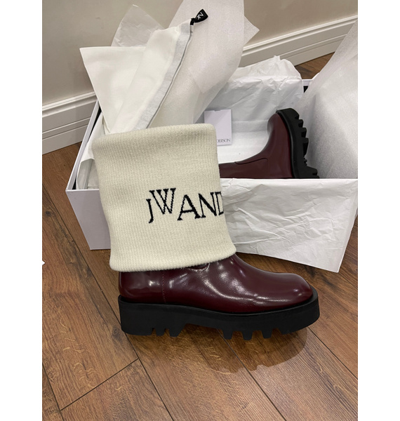 Сапоги • JW Anderson • Бордовый