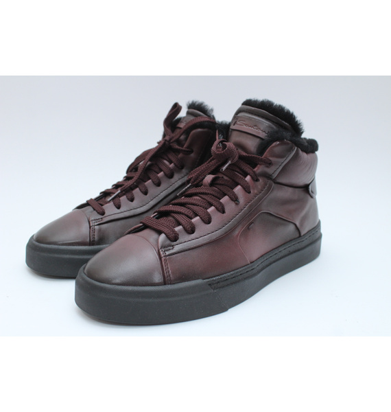 Кроссовки • Santoni • Бордовый