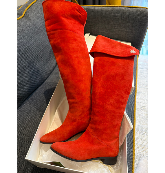 Ботфорты • Charlotte Olympia • Красный
