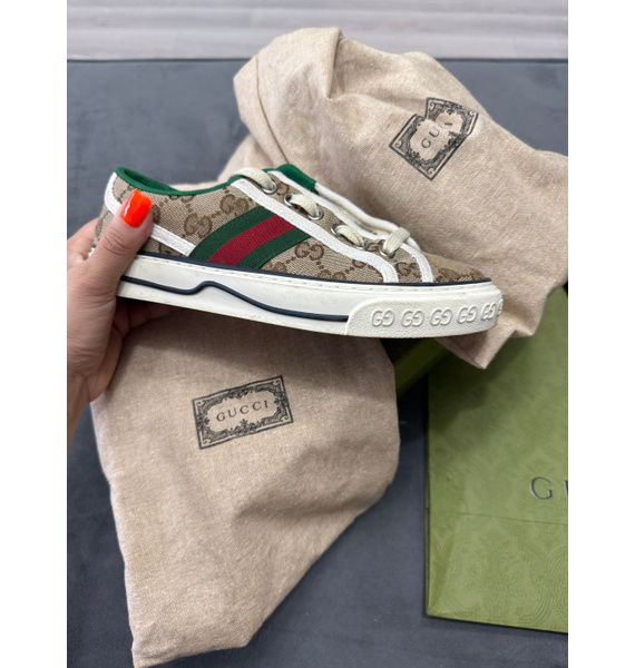 Кеды • Gucci • Бежевый