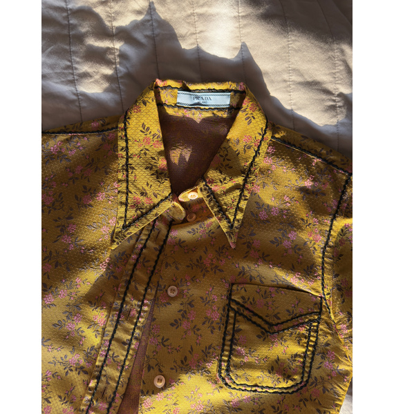 Блузка • Prada • Горчичный