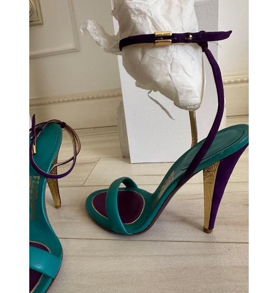 Боссоножки • Salvatore Ferragamo • Зеленый