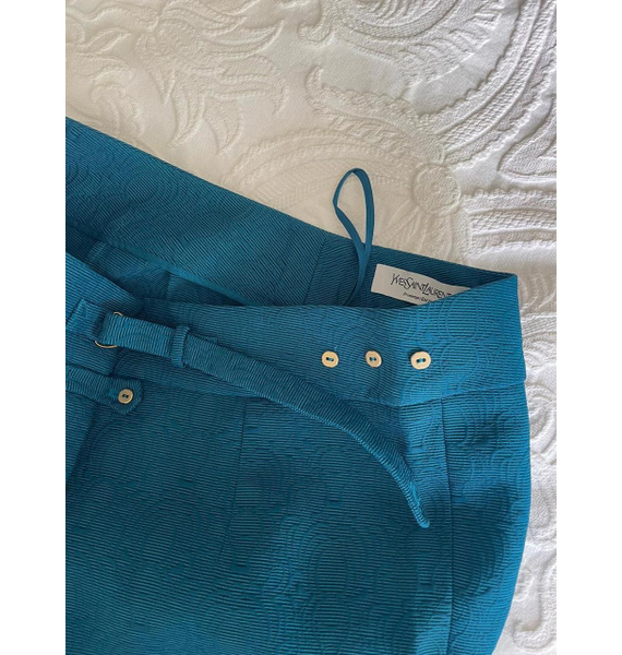 Брюки • Saint Laurent • Бирюзовый