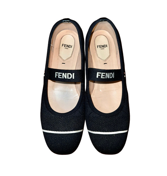 Балетки • Fendi • Черный