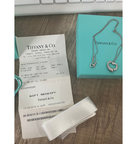 Кулон • Tiffany & Co. • Серебряный