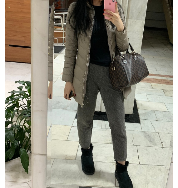 Пуховик • Massimo Dutti • Бежевый