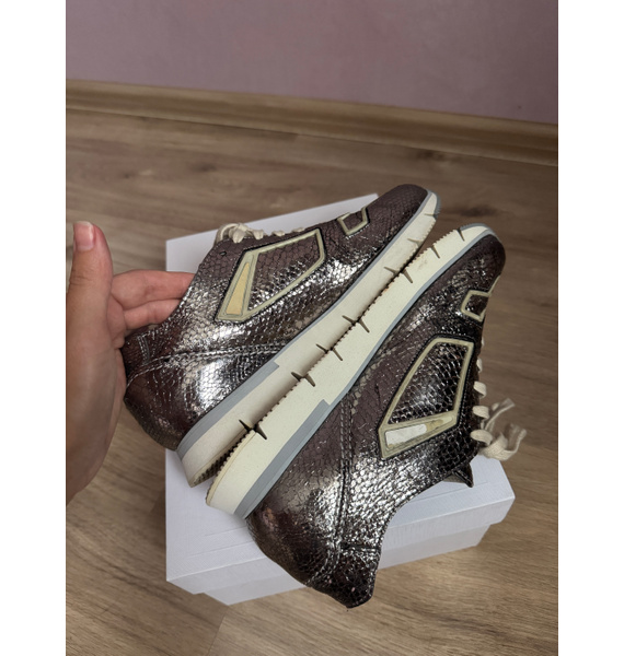 Кроссовки • Santoni • Серебряный