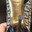 Лодочки • Fendi • Коричневый