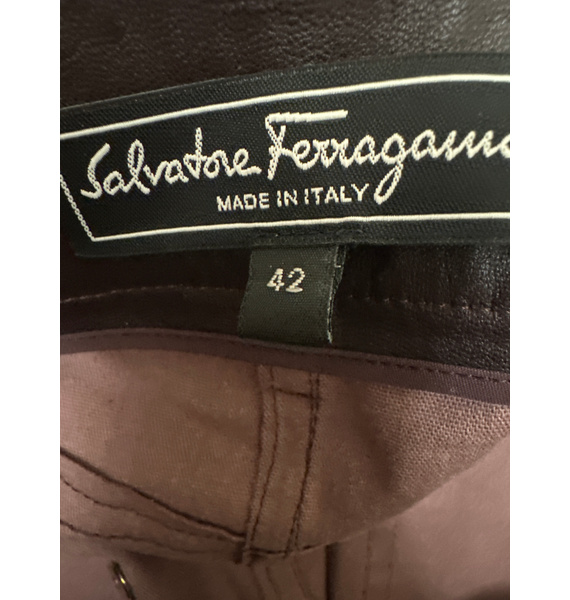 Брюки • Salvatore Ferragamo • Бордовый