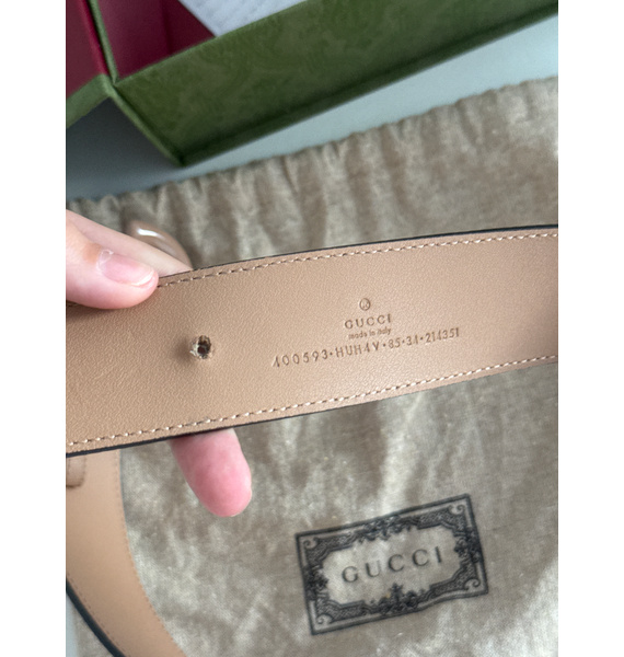 Ремень • Gucci • Бежевый