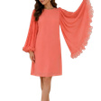 Платье • Marchesa • Коралловый