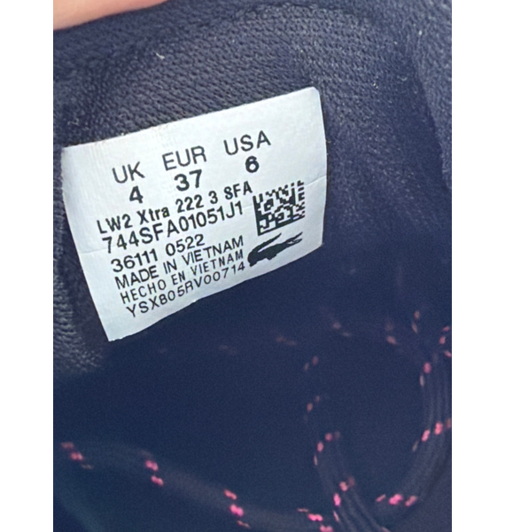 Кроссовки • Lacoste • Черный