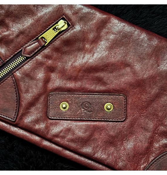 Клатч • Alexander McQueen • Бордовый