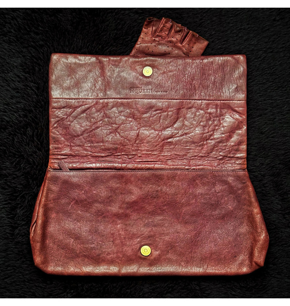 Клатч • Alexander McQueen • Бордовый