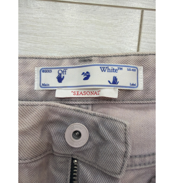 Джинсы • Off-White • Розовый
