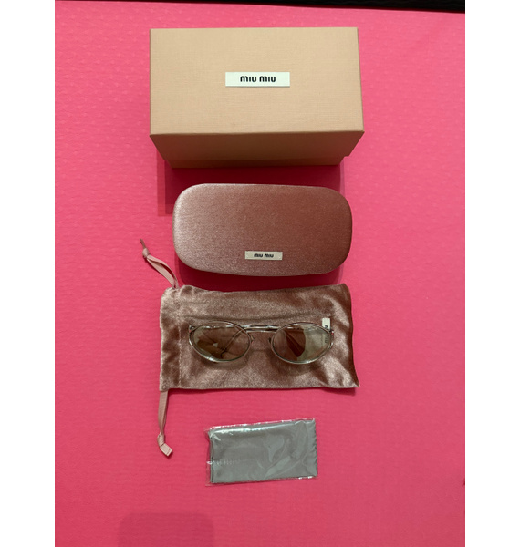 Очки • Miu Miu Eyewear • Серебряный