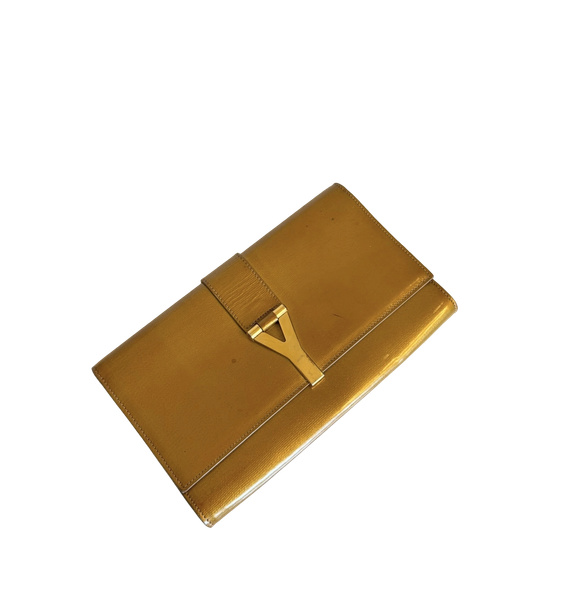 Клатч • Yves Saint Laurent • Золотой