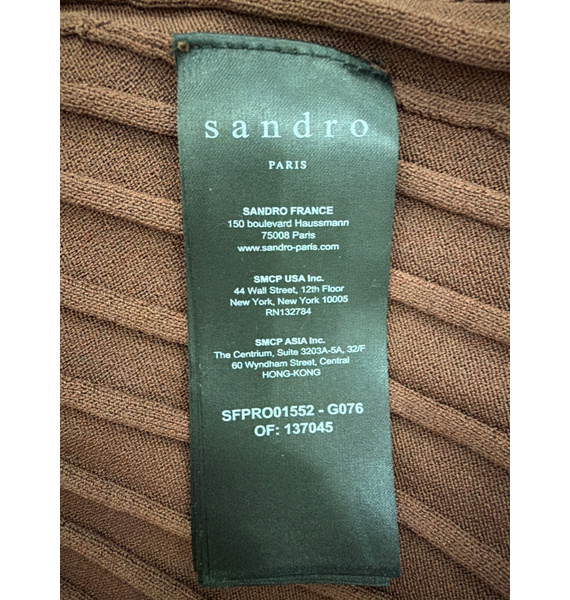 Платье • SANDRO • Коричневый