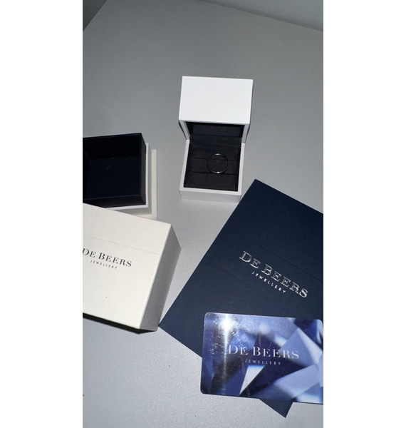 Кольцо • De Beers Jewellers • Серебряный