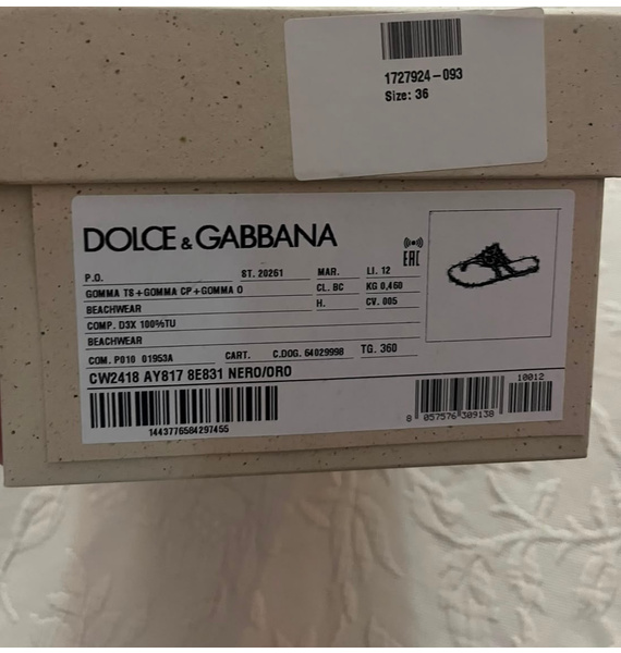 Шлепанцы • Dolce & Gabbana • Черный