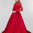 Платье • Marchesa • Бордовый