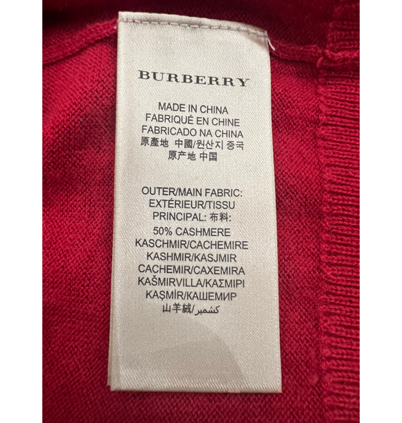 Пуловер • Burberry • Красный