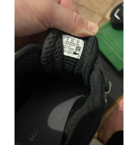 Кроссовки • Lacoste • Черный