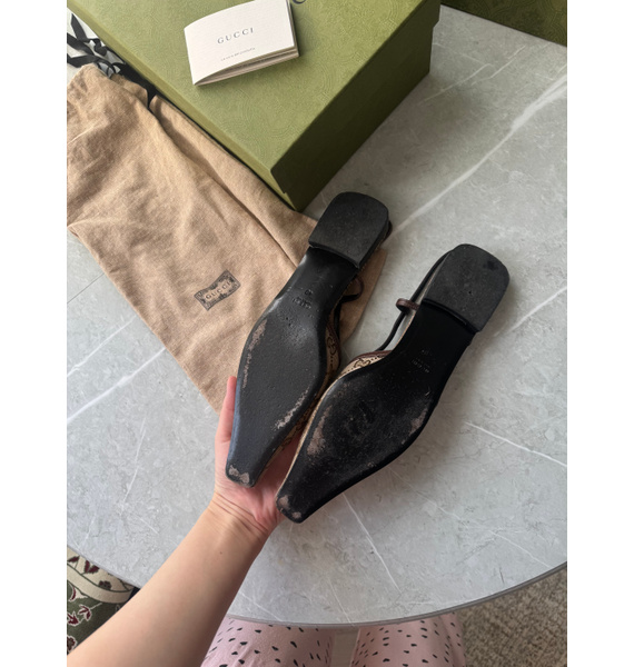 Мюли • Gucci • Коричневый