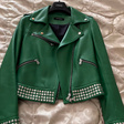 Кожаная куртка • Academia • Зеленый