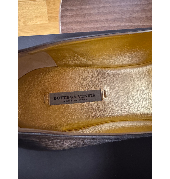 Балетки • Bottega Veneta • Тёмно-серый