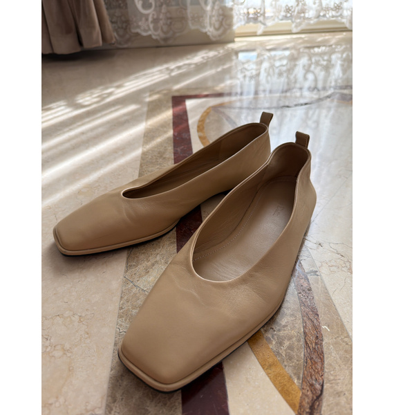 Балетки • Massimo Dutti • Бежевый