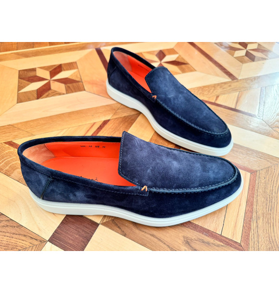 Лоферы • Santoni • Синий