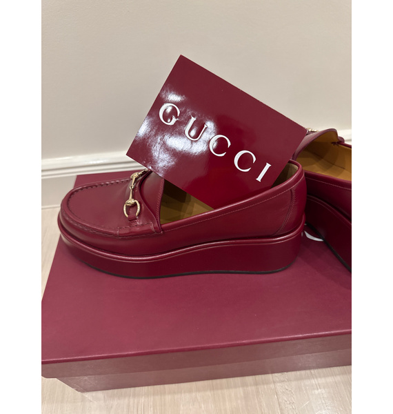 Лоферы • Gucci • Бордовый