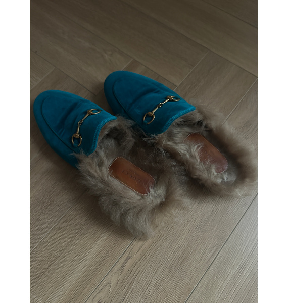 Мюли • Gucci • Бирюзовый