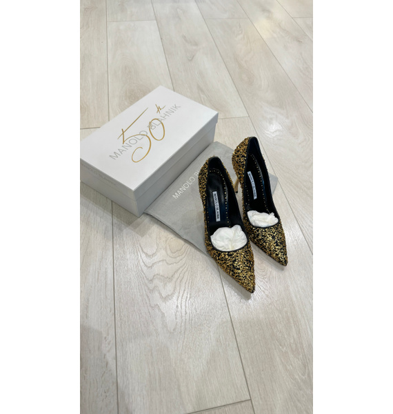 Туфли • Manolo Blahnik • Золотой