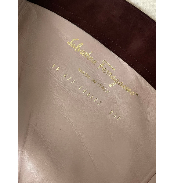 Сапоги • Salvatore Ferragamo • Бордовый