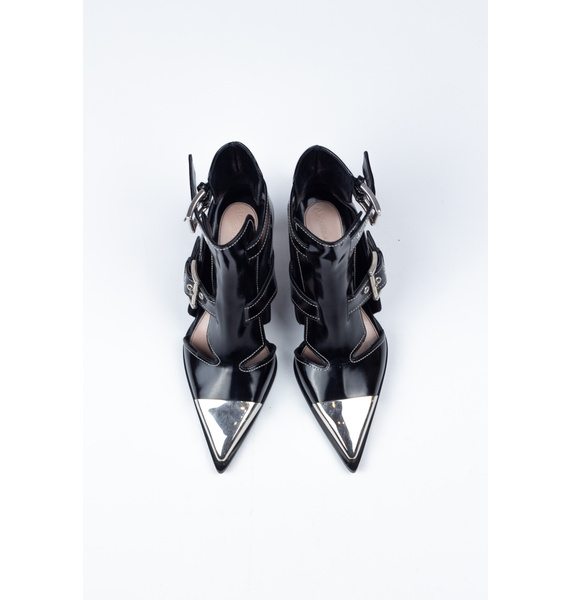 Ботильоны • Alexander McQueen • Черный