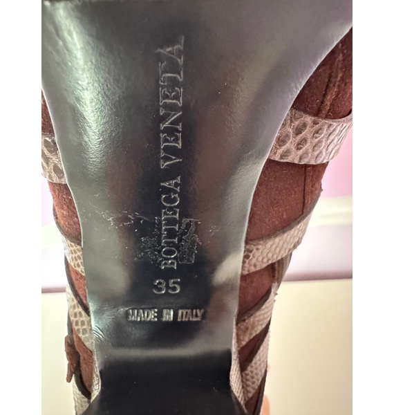 Ботильоны • Bottega Veneta • Коричневый