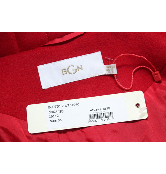Пальто • BCBGMAXAZRIA • Красный